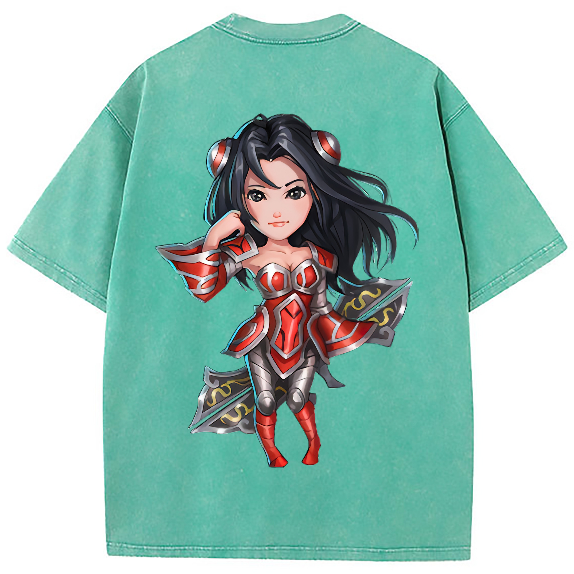 （画像用） リーグ・オブ・レジェンド League of Legends LOL 綿100% ヴィンテージ風 半袖Tシャツ（背面プリント）